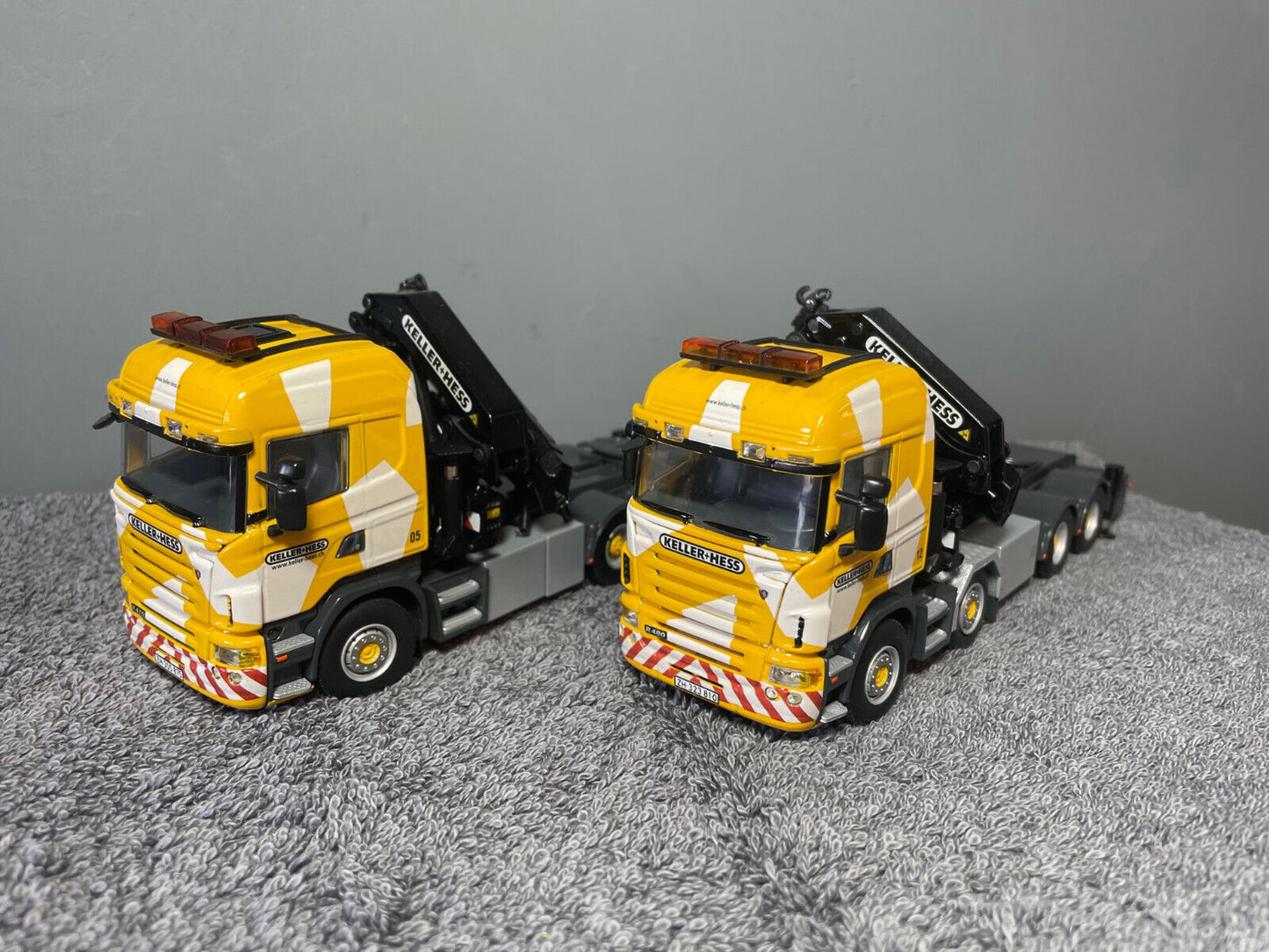 WSI SCANIA PALFINGER SET KELLER & HESS 1:50 DIECAST Truck Lorry