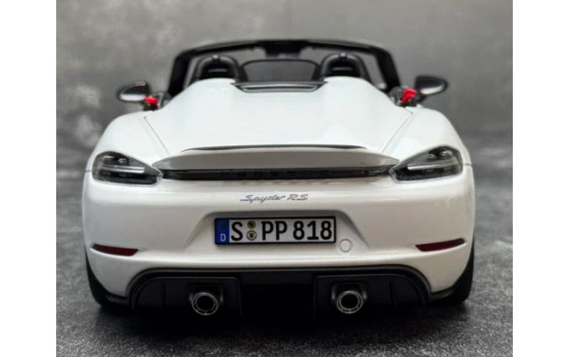 1:18 Porsche 718 Spyder RS White NOREV Convertible DIECAST Car Model