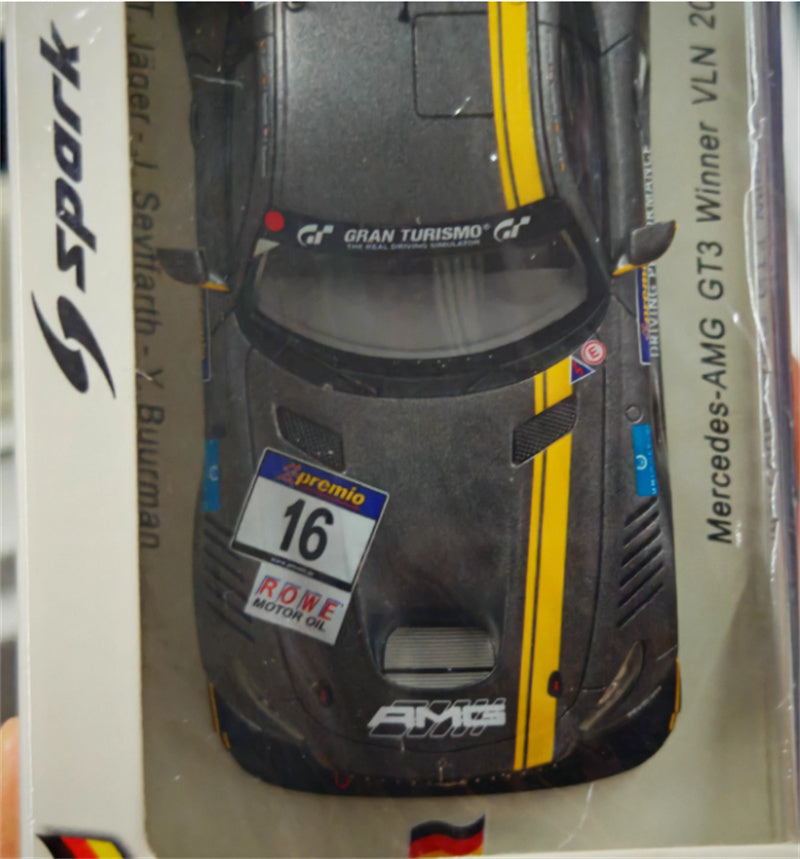 Spark Mercedes AMG GT3 Winner VLN 2016 #16 Limited Edition 500PCS ONLY 1:43 Car Pre-built Model view4