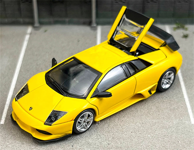 Phantom Knight Lamborghini Miura LP640 sports car Limited Edition 999PCS ONLY Hardtop Yellow 1:64 Car Pre-built Model view1