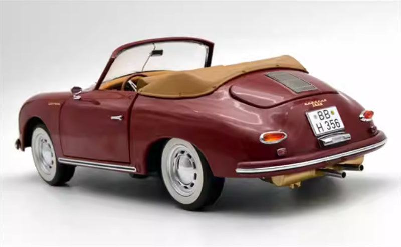 Schuco Porsche 356 A Carrera Cabriolet Red Limited Edition 1000PCS ONLY 1:18 Car Pre-built Model view9