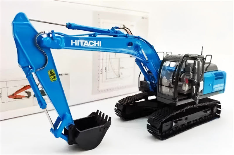 1:50 American Express Japanese Spec ZH200-6 HITACHI Limited Edition Blue DIECAST Model