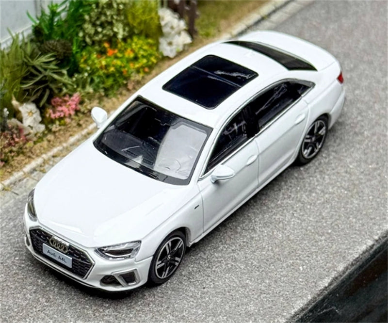 VAV AUDI A4L White Sedan 1:64 Car Pre-built Model