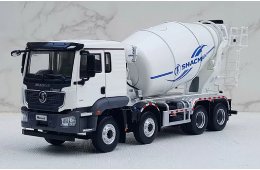 SHACMAN Delong H3000S mixer truck White 1:38 Truck Pre-built Airliner Model Display view1