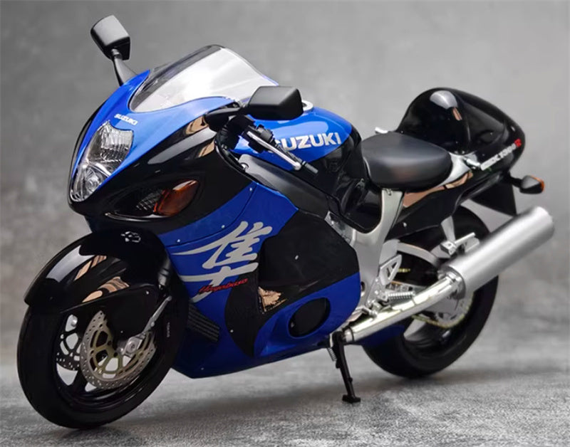 1:12 Suzuki GSX-1300R Hayabusa  blue-black  LCD MODELS  DIECAST motorcycle Model