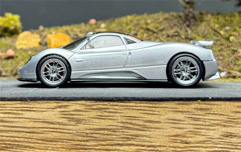 1:64 Pagani Zonda C12 Silver LCD MODELS DIECAST Model