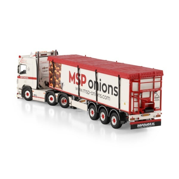 1:50 SCANIA MSP ONIONS R CR20N 6X2 BELT TRAILER 3 AXLE WSI   Diecast Model