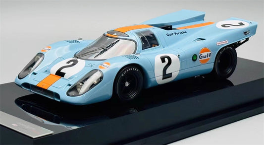 1:18 Porsche 917K GULF Amalgam Le Mans Racing #2 Resin Car Model view1