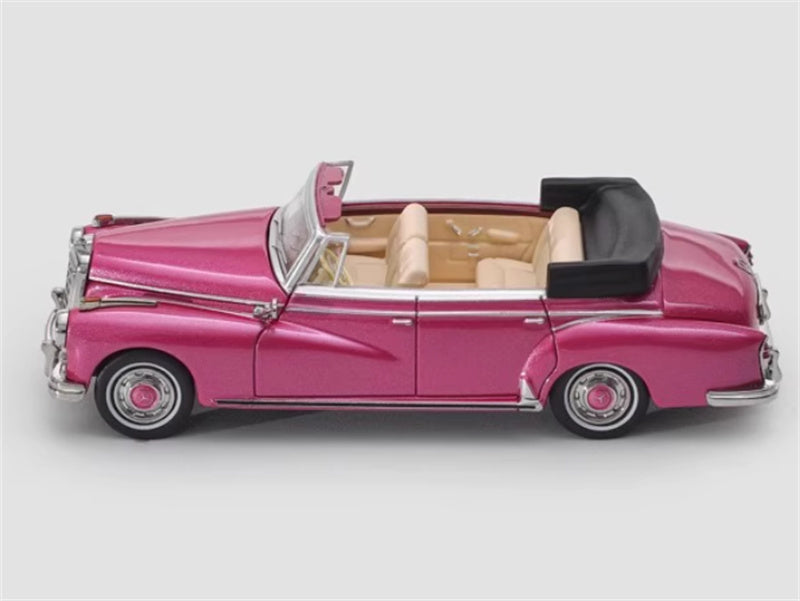 Mortal Mercedes Benz TYP 300D Cabriolet W189 Limited Edition 499PCS ONLY pink 1:64 Car Pre-built Model view9