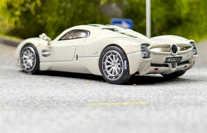 BBR MODELS Pagani Utopia sports car grayish-white 1:64 Car Pre-built Model view4