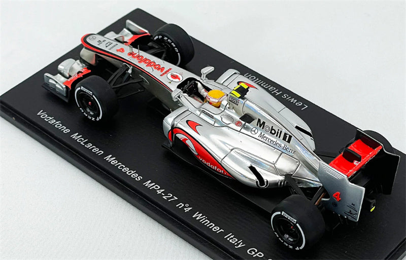 1:43 Spark Vodafone McLaren Mercedes MP4-27 #4 Winner Italy GP 2012 LEWIS view2