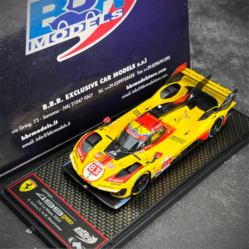 BBR MODELS Ferrari 499P #83 France Le Mans 2024 YIFEI YE LTD 293PCS 1:43 Model view7