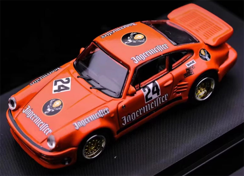 Master Porsche 911 930 Turbo Black Bird Deer head coating Limited Edition 799PCS ONLY 1:64 Car Pre-built Airliner Model Display view1