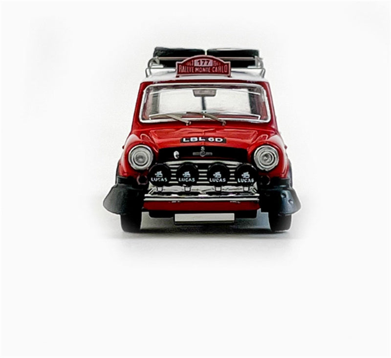GCD Morris Cooper S Rallye Monte-Carlo 1967 #177 Red Right hand drive 1:64 Car Pre-built Model view6