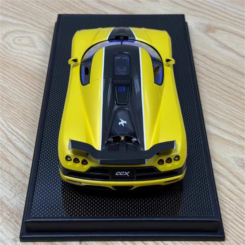 1:18 Koenigsegg CCX yellow VMB Resin Car Model view3