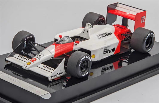 1:18 McLaren MP4/4 1988 Red white Amalgam Resin Car Model view1