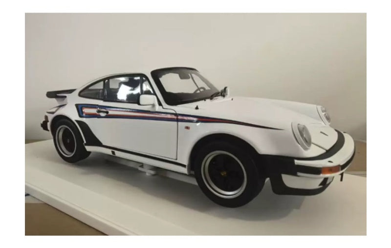1:18 Porsche 911 Turbo 3.3  White w/ stripe NOREV  DIECAST Model