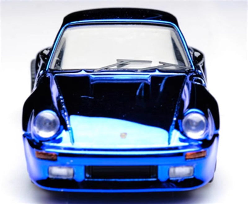 MASTER Porsche 911 930 Turbo Electroplating Blue Limited Edition 399PCS ONLY 1:64 Car Pre-built Model view5