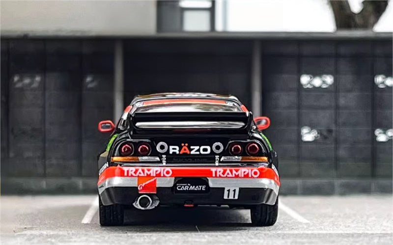INNO64 Nissan SKYLINE GT-R R33 # 11 RAZO Black 1:64 car Pre-built Model view5