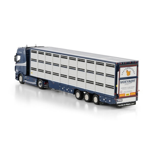 1:50 SCANIA MOEYAERT S CS20H 4X2 LIVE STOCK TRAILER 3 AXLE WSI   Diecast Model