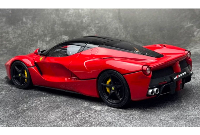 1:18 Ferrari LaFerrari  Red Black Cover - Black Wheel BBR MODELS  DIECAST Model