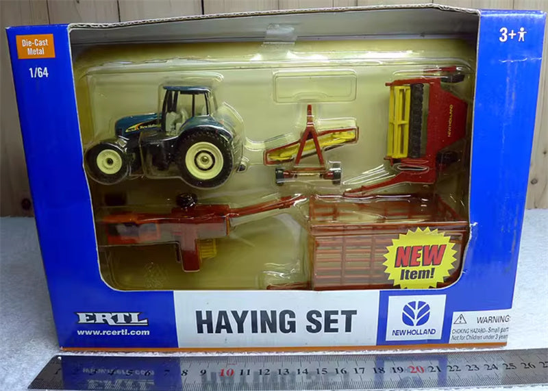 ERTL New Holland TG210 tractor trailer Haying Set red 1:64 Truck Pre-built Model