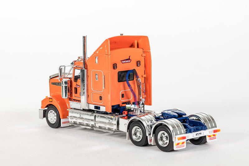 Drake KENWORTH T909 PRIME MOVER TRUCK orange 1/50 Truck Pre-built Model
