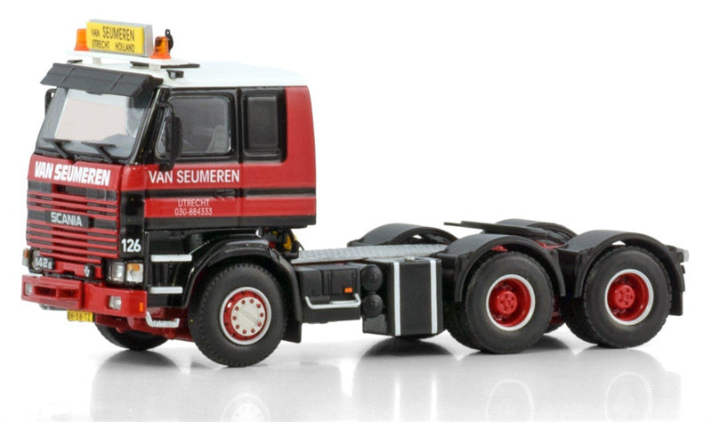 Mammoet SCANIA 2 Series Classic Truck Tractor Set Mammoet & Van Seumeren 1:50 Truck Pre-built Model