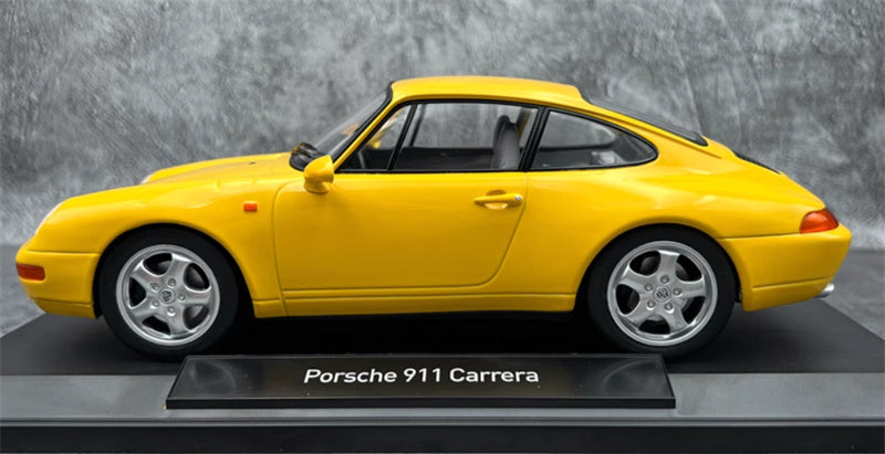 NOREV Porsche 911 993 Carrera Yellow 1:18 Car Pre-built Model view4