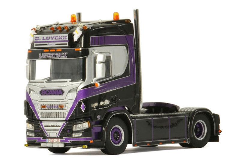 WSI SCANIA R HIGHLINE CR20H 4X2 D. LUYCKX 1/50 Truck Pre-built Model