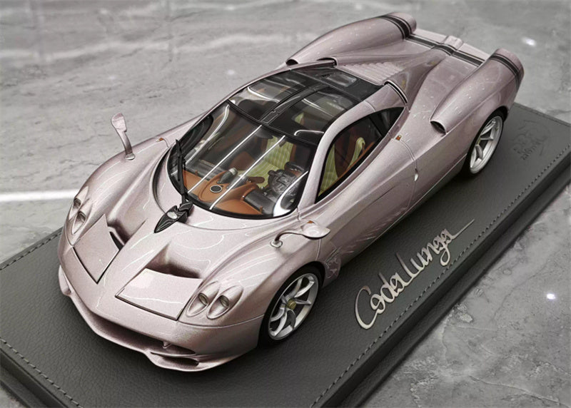 BBR MODELS PAGANI HUAYRA CODALUNGA IRIDESCENT BRONZO AYMARA Leather base Limited Edition 200PCS ONLY 1:18 Car Pre-built Model view1