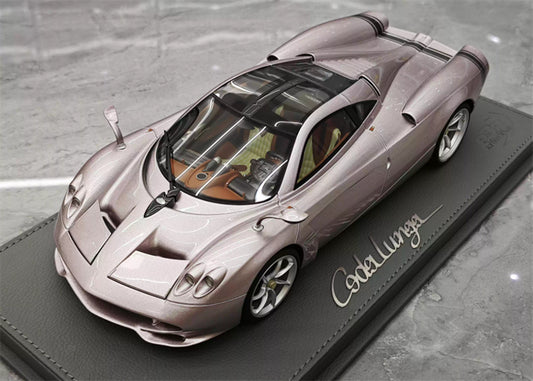 BBR MODELS PAGANI HUAYRA CODALUNGA IRIDESCENT BRONZO AYMARA Leather base Limited Edition 200PCS ONLY 1:18 Car Pre-built Model view1