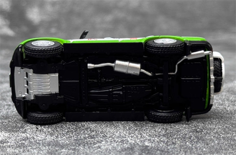 Shadow pro Mitsubishi Pajero V97 Armed Police Patrol Vehicle white-green left hand drive 1:64 Car Pre-built Model view2