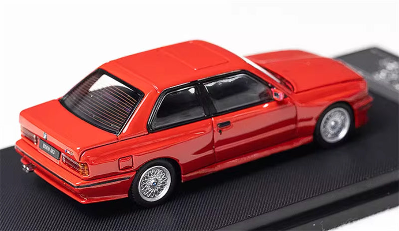 Mortal BMW M3 E30 Sport Evolution Openable Hood Detachable tail wing Pearl Red Limited Edition 899PCS ONLY 1:64 Car Pre-built Model view4