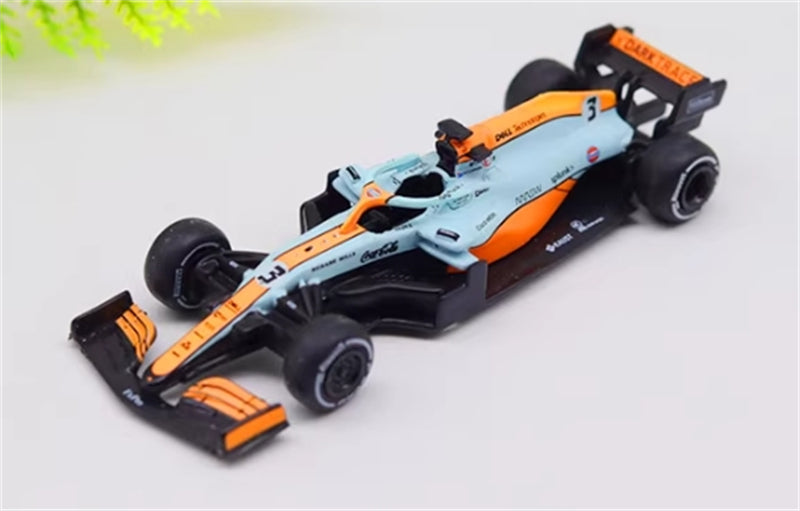 LCD-MODELS-MODELS Mclaren MCL35M Monaco Gulf Edition No.3 Ricciardo & No.4 Norris 2 Car Set Limited Edition 4000PCS ONLY 1:64 car Pre-built Model view2