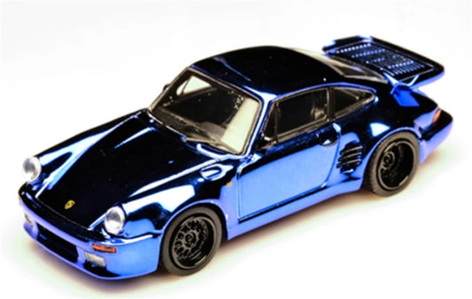 MASTER Porsche 911 930 Turbo Electroplating Blue Limited Edition 399PCS ONLY 1:64 Car Pre-built Model view1