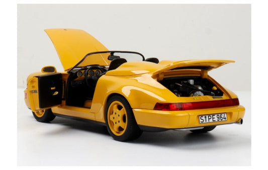 1:18 Porsche 911 964 Speedster  Yellow Duck Tail NOREV convertible version DIECAST Model