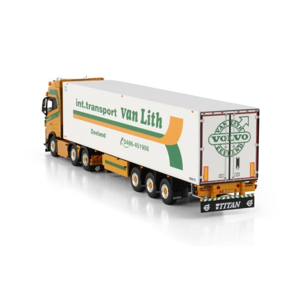 1:50 VOLVO VAN LITH FH5 XL 6X2 REEFER TRAILER 3 AXLE WSI   Diecast Model