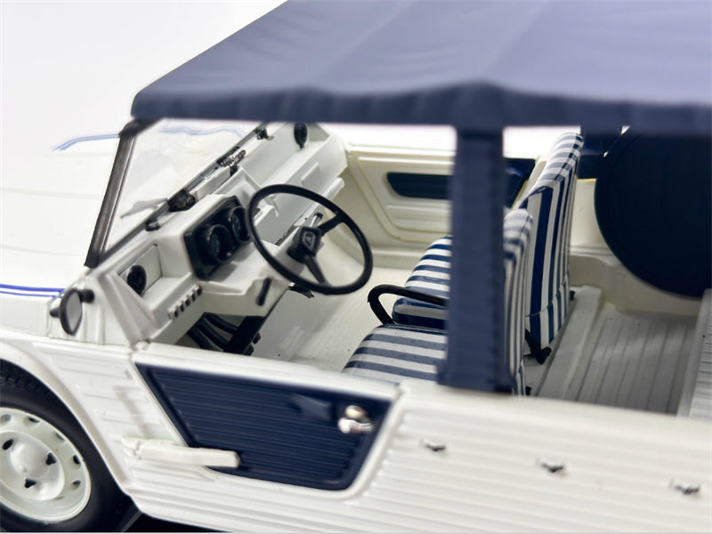 NOREV Citroen Mehari Azur 1983 White/Blue 1:18 Car Pre-built Model view3