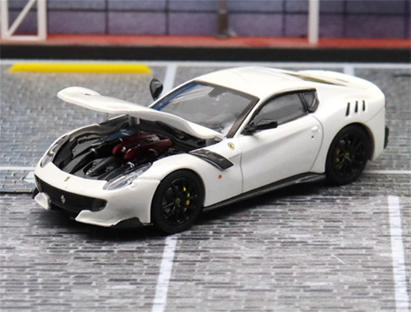 Stance Hunters Ferrari F12 TDF Supercar Limited Edition 799PCS ONLY white 1:64 Car Pre-built Model view2