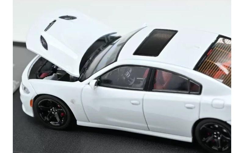1:64 DODGE Charger SRT  White 7CM MODEL  Limited Edition 599PCS ONLY DIECAST Model