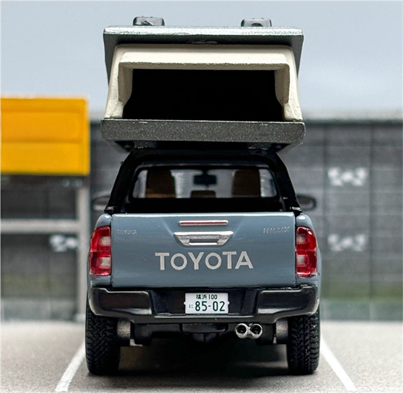 Tarmac Works Toyota Hilux pickup Camping Edition grey 1:64 Car Pre-built Model view6