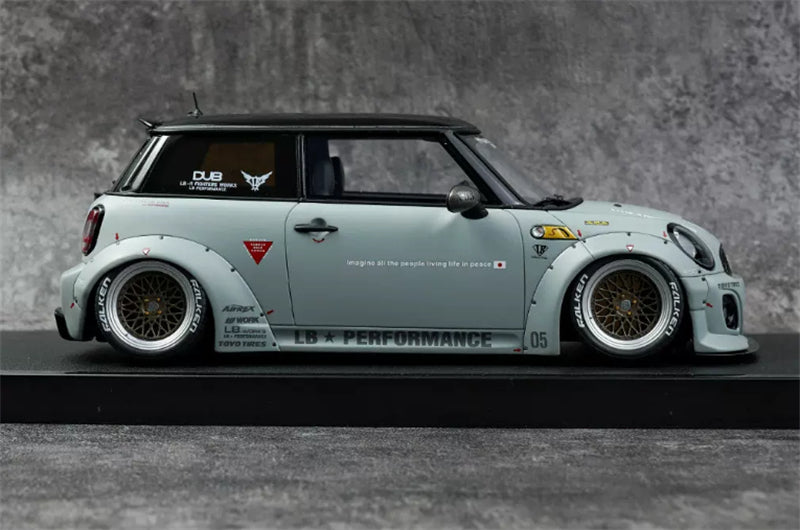 1:18 MINI COOPER LB-WORKS LB NATION R56 2015 Battleship Gray OTTO Limited Edition Resin Model