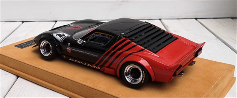 Lamborghini miura Vintage car black 1/18car Pre-a Model