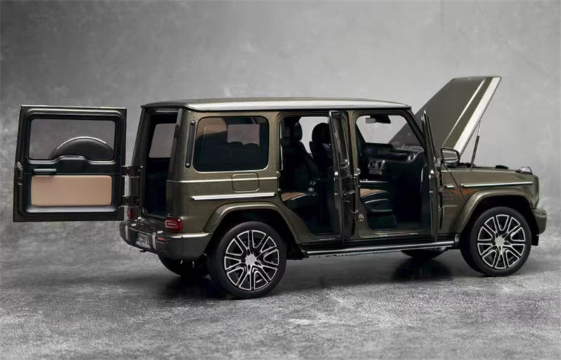 NOREV 2024 Mercedes Benz G500 G-Class off-road olive drab 1:18 Car Pre-built Model view7