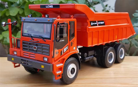 LGMG SDLG MT86HF Off Highway Mining Self dumping Truck Red Flame Red 1:35 Truck Pre-built Model
