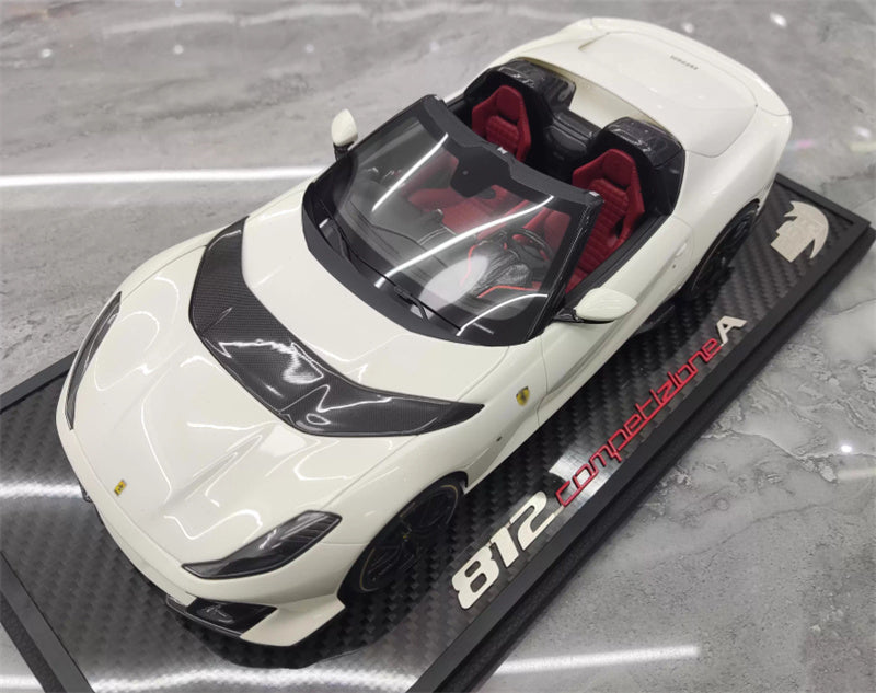 BBR MODELS Ferrari 812 competizione A white Limited Edition 28PCS ONLY 1:18 Car Pre-built Model view1