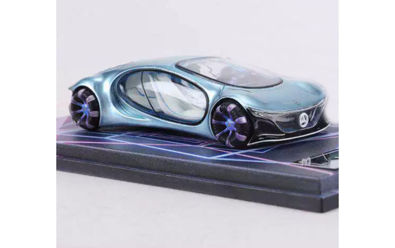 1:64 Mercedes-Benz VISION AVTR  Ice blue LeManFang  night light DIECAST Model