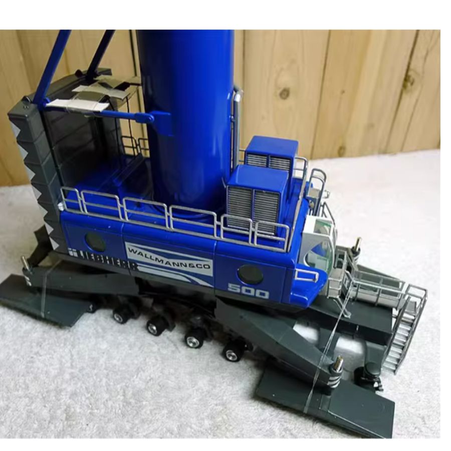 NZG Liebherr LHM 500 Mobile Harbour Wallmann & co Crane blue 1:87 DIECAST Crane Truck