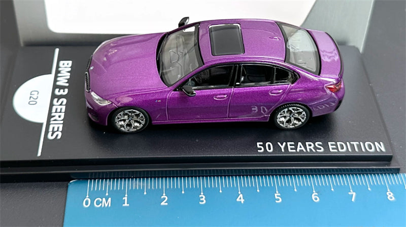 1:64 BMW 3 Series G20 Lightning Purple Almost Real 50 Years Edition DIECAST Civil Car Model